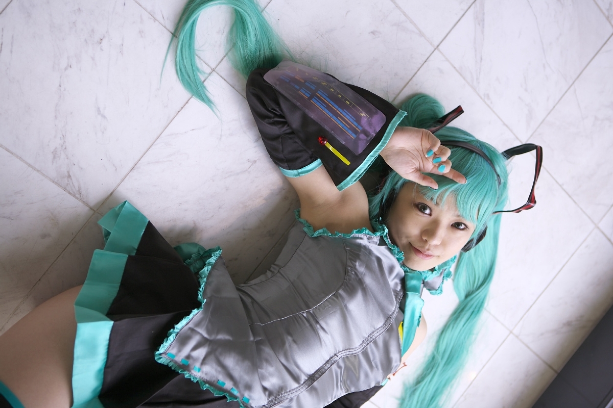 [Cosplay]  Vocaloid - Sexy Hatsune Miku